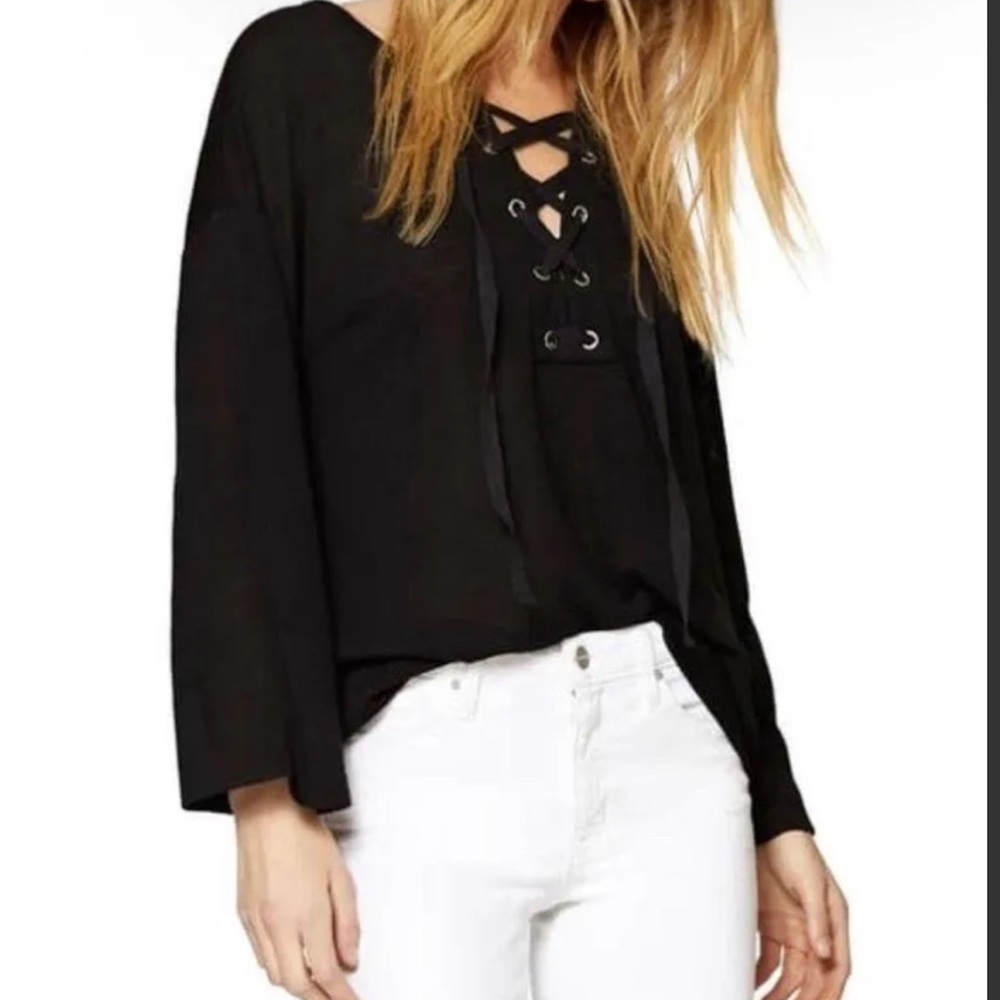 Anthropologie Raw Hem Sweatshirt